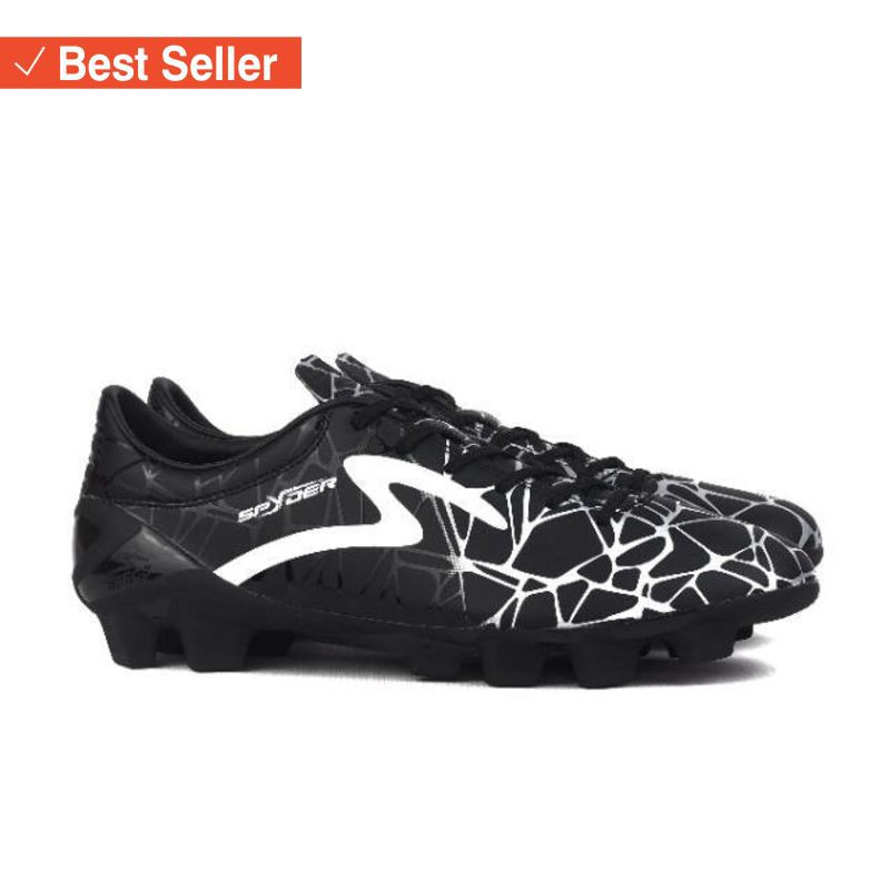 Sepatu Sport Olahraga murah awet kuat / Sepatu Bola Specs Accelerator Spyder FB SE - Black Silver