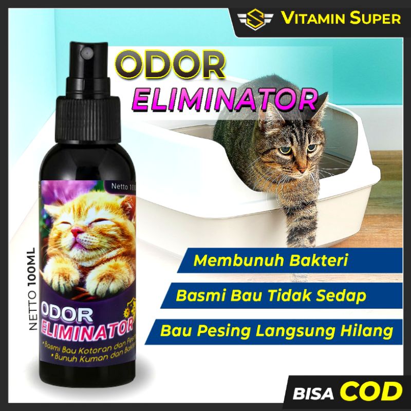 Penghilang Bau Pesing Odor Eliminator | Penghilang Bau Pesing, Membunuh Kuman dan Bakteri, Basmi Bau Tidak Sedap Pipis, Urine dan BAB Anabul