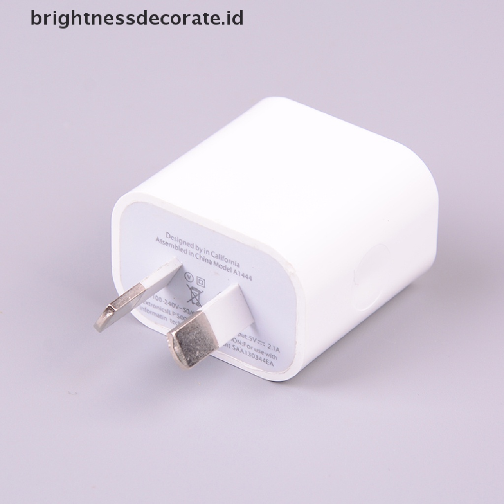 Adapter Charger Power Dual Usb Ac 5v 2a Universal Untuk Travel Au