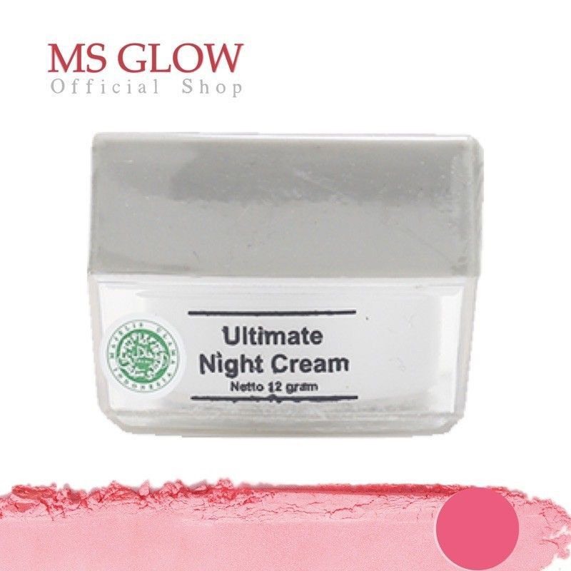 ms glow Ultimate night Cream / krim malam original ms glow /flek