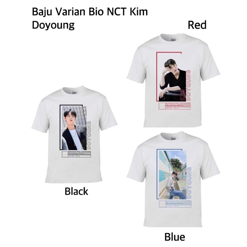 Baju Varian Tulisan dan Bergambar NCT Kim Doyoung