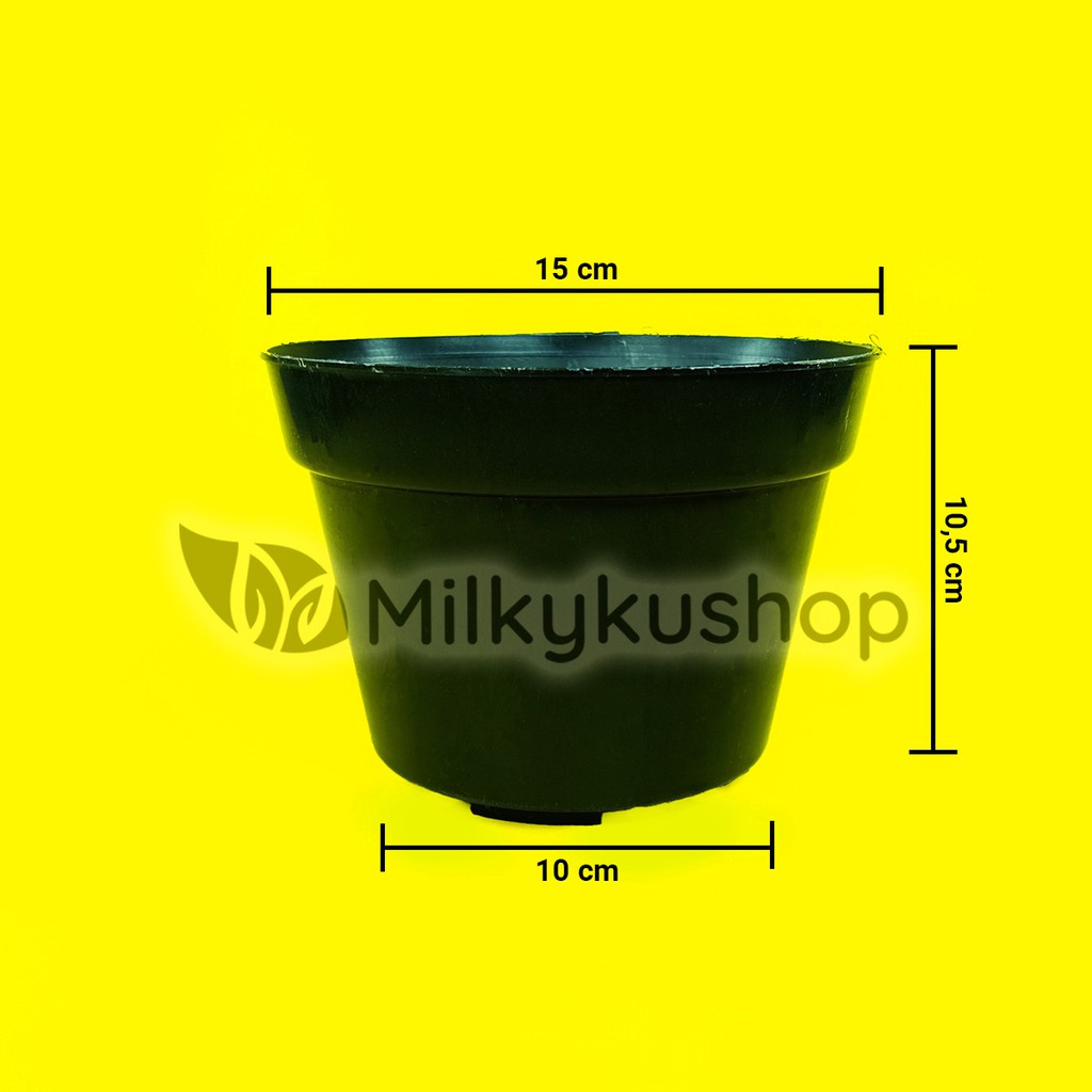 POT MIP PAK TANI P15 HITAM 15 CM - POT BUNGA TANAMAN