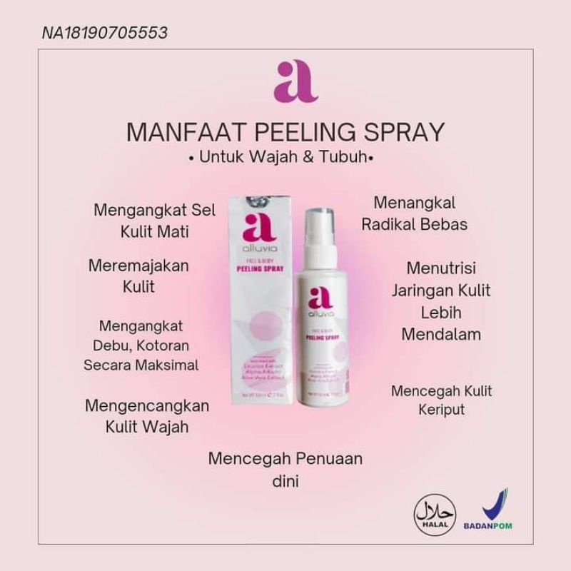 alluvia peeling spray