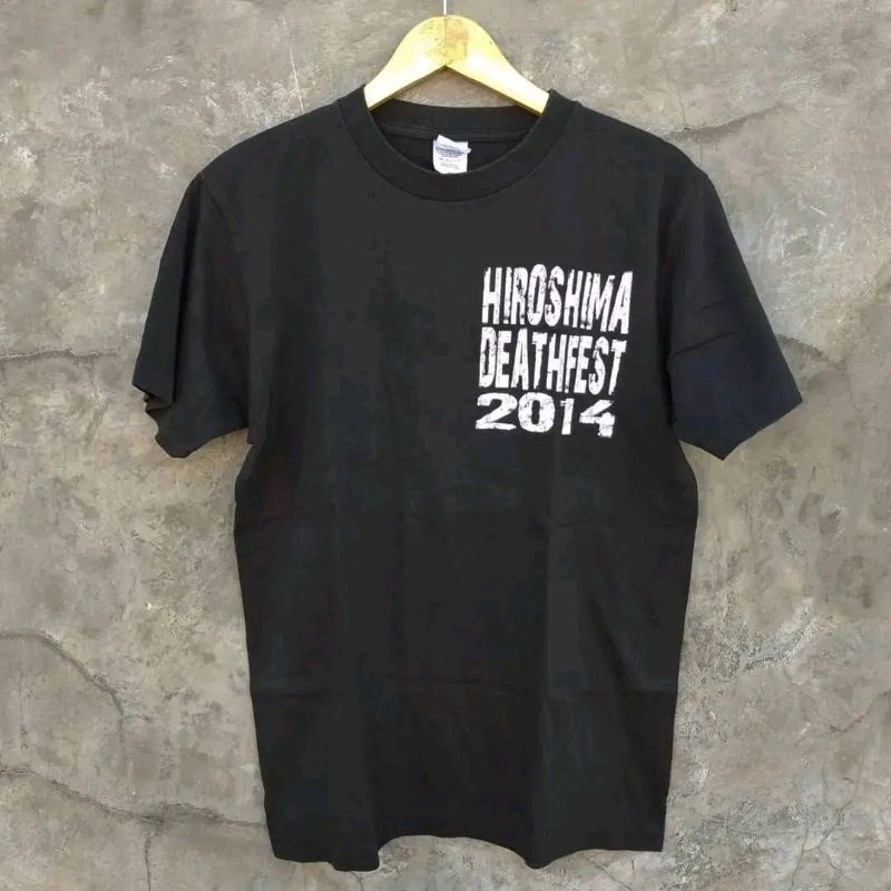 baju kaos band hiroshima deathfest deathmetal
