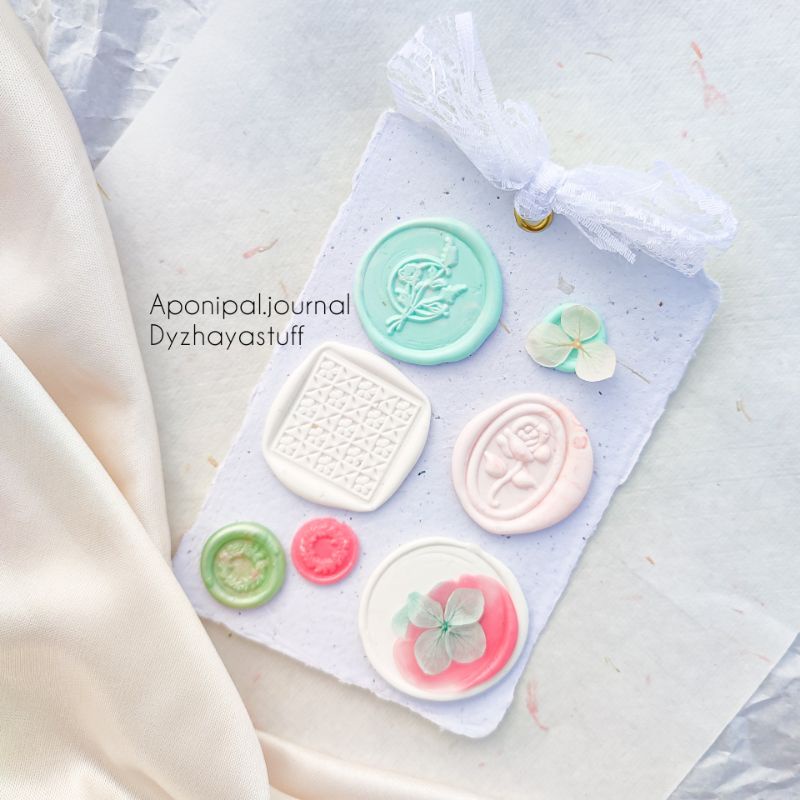 

blooming day seal wax stamp instant / lilin segel / wax seal coin / dekorasi journal jurnal scrapbook stiker sticker