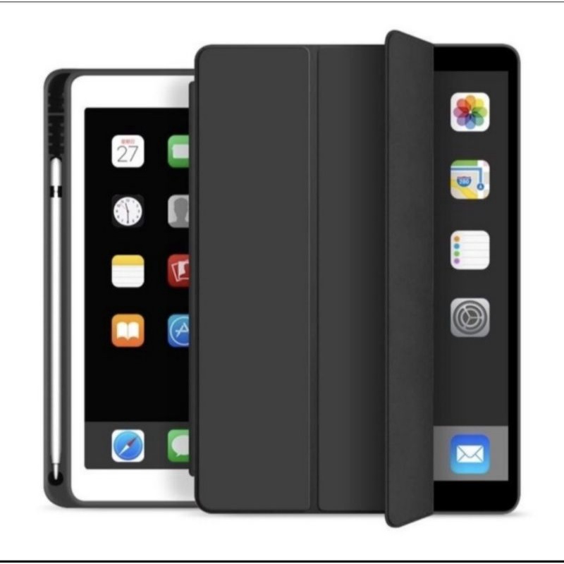 Ipad 7 ipad 8 ipad 9 smart case cover with pencil stylus holder