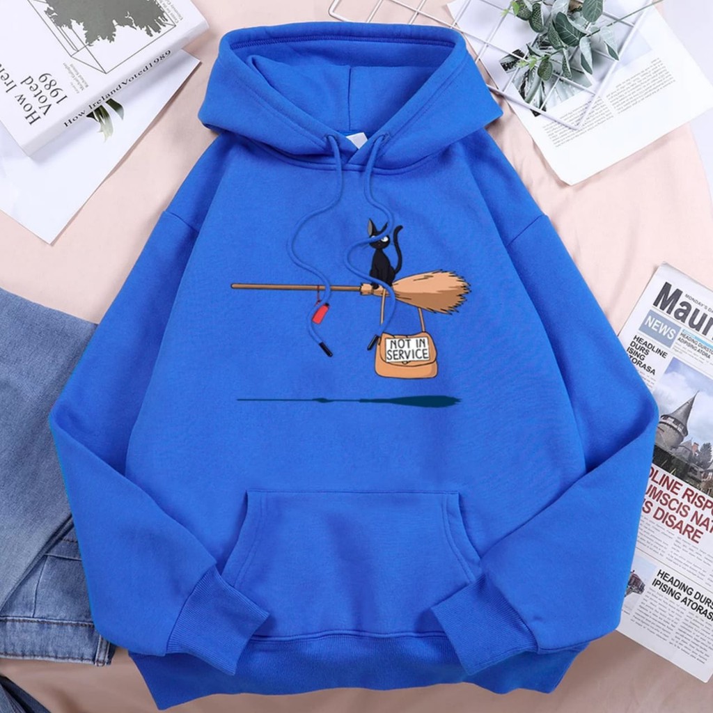 Hoodie Oversize Wanita Korean Style Bahan Katun Fleece Tebal Murah Polos XXL Ori Sweater Kekinian