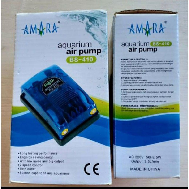 Amara Aquarium Airpump 2 Lubang BS 410