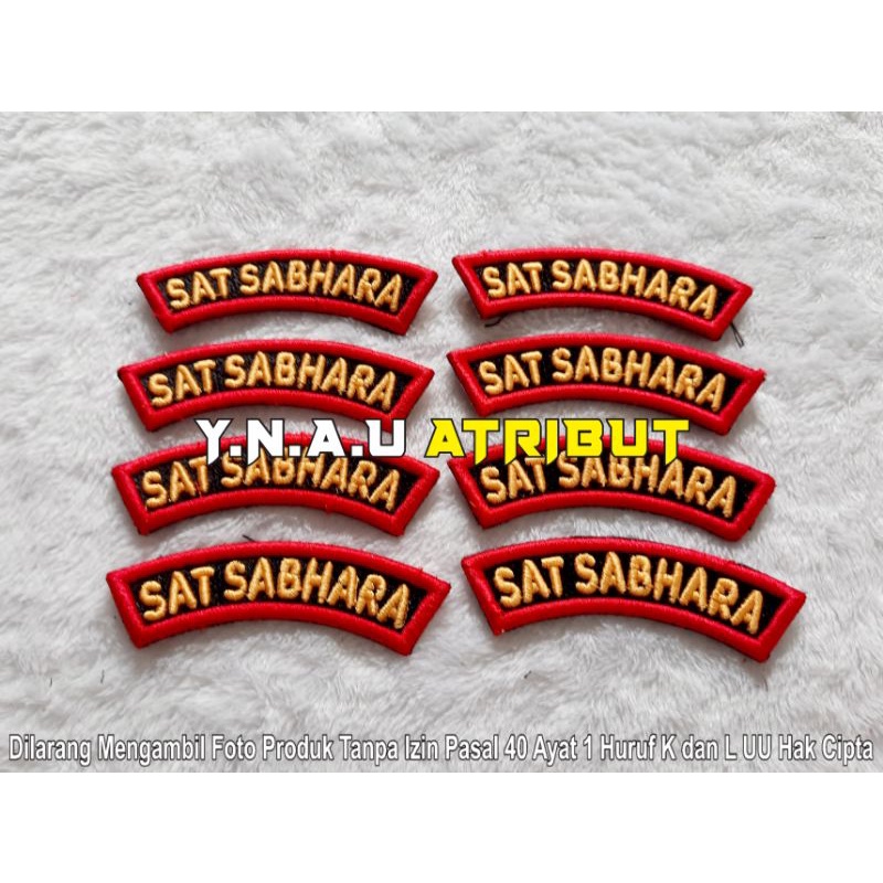 ATRIBUT PDL POLRI/ATRIBUT PDL POLRI TULISAN BORDIR SAT SABHARA