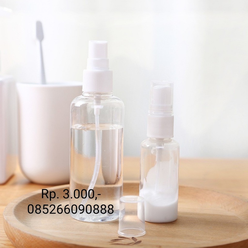 bs5 Botol Spray 1kg=100pcs 50/100ml Kwalitas Impor / Wadah Hand Sanitizer Botol Parfum