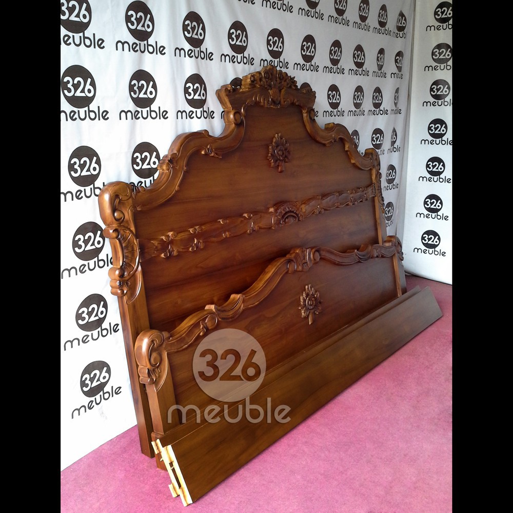 Tempat Tidur Ukiran Jati Mebel Jepara, Dipan Ukiran Jati Mebel Jepara