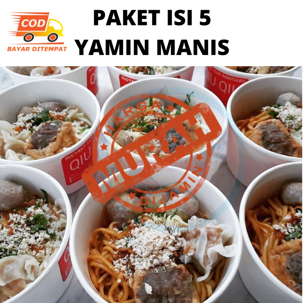 

MIE YAMIN BASO INSTAN { MANIS } PAKET ISI 5PCS KHAS GARUT KOMPLIT