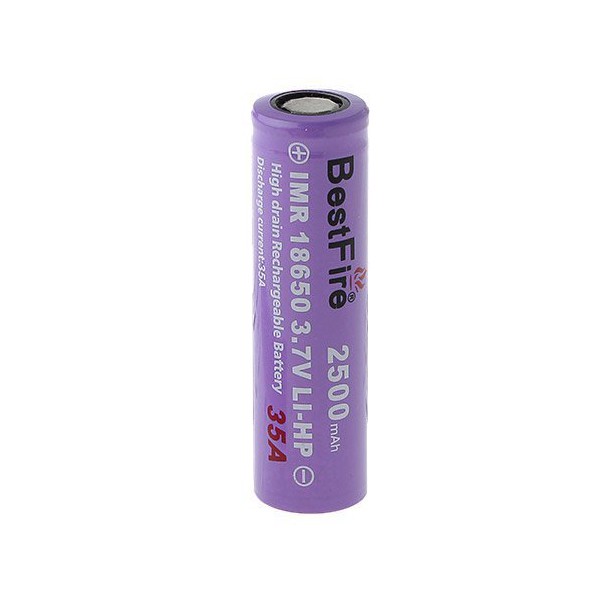 Battery BestFire 18650 2500mAh 35A Authentic real