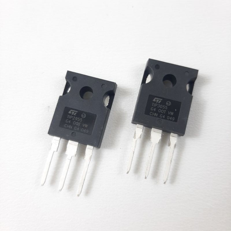 Transistor TIP 2955 - 3055 ST Murah TIP MOSPEC ST Murah / Tip 3055 2955 1 Set Murah