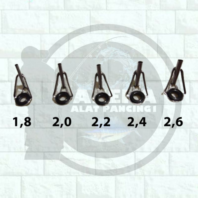 top ring guide/mamarit ujung joran (non fuji)/cincin joran