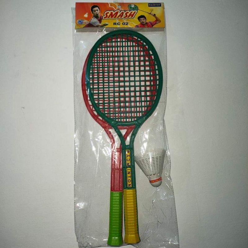 MAINAN ANAK RAKET BADMINTON SET / MAINAN ANAK OLAH RAGA BULU TANGKIS PLASTIK PROMO TERMURAH COD