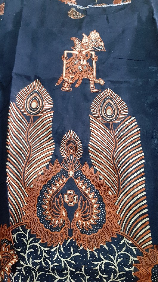Maura Atasan Batik Motif Wayang Kembar Terviral Di Shopee -  Sania Ruffle Batik Ori Ndoro Jowi Dnt