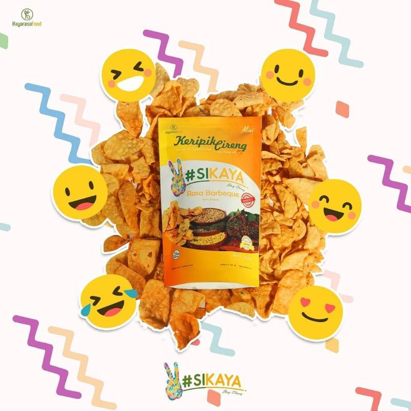 

Si mungil keripik cireng sikaya rasa BBQ ukuran 25 gr