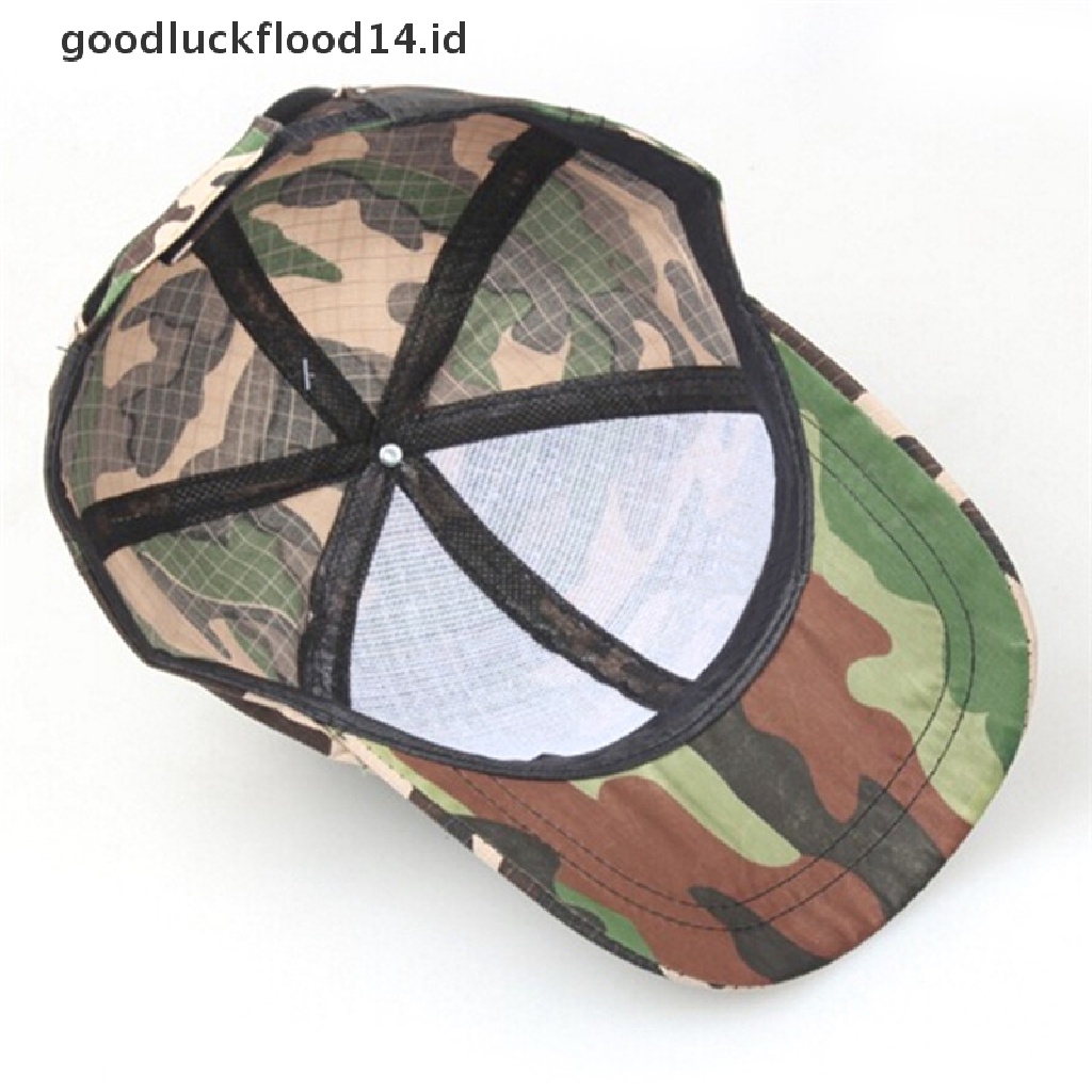 [OOID] Men Women Baseball Cap Military Army Camo Hat Trucker Camouflage Snapback ID