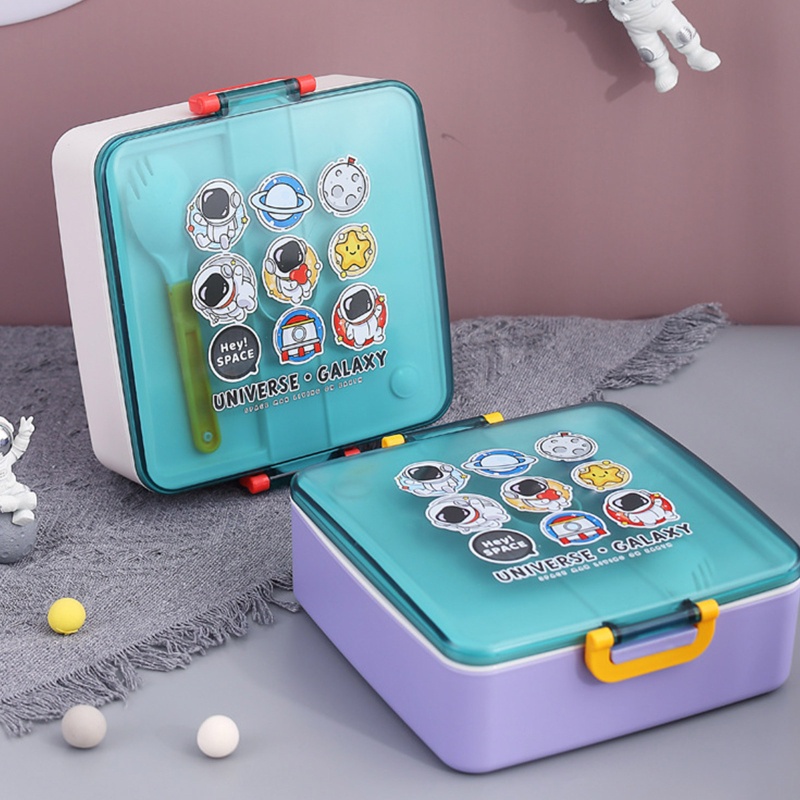 Kotak Makan Siang Bento Portable Untuk Anak / Dewasa