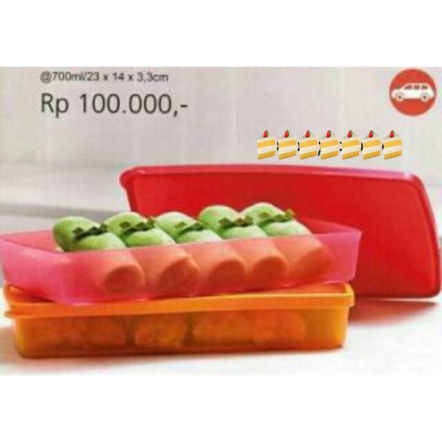 Shallow pak n' store by Tupperware/pcs