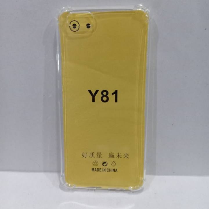 Softcase HP Anticrack Cesing Casing Kondom HP VIVO Y81 Silikon Bening Lentur