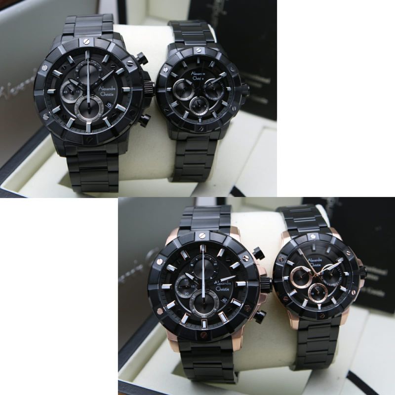 JAM TANGAN COUPLE ALEXANDRE CHRISTIE AC 6609 STAINLESS STEEL ORIGINAL GARANSI RESMI 1TAHUN