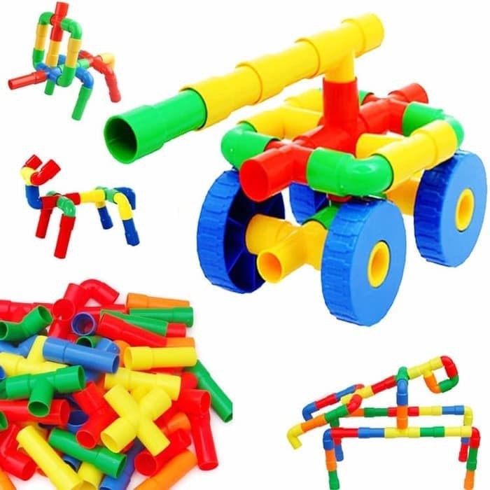 LEGO PIPA ORIGINAL - LEGO MOBIL TRUK DAN TANK - LEGO PERALON - MAINAN SUSUN  AJ34