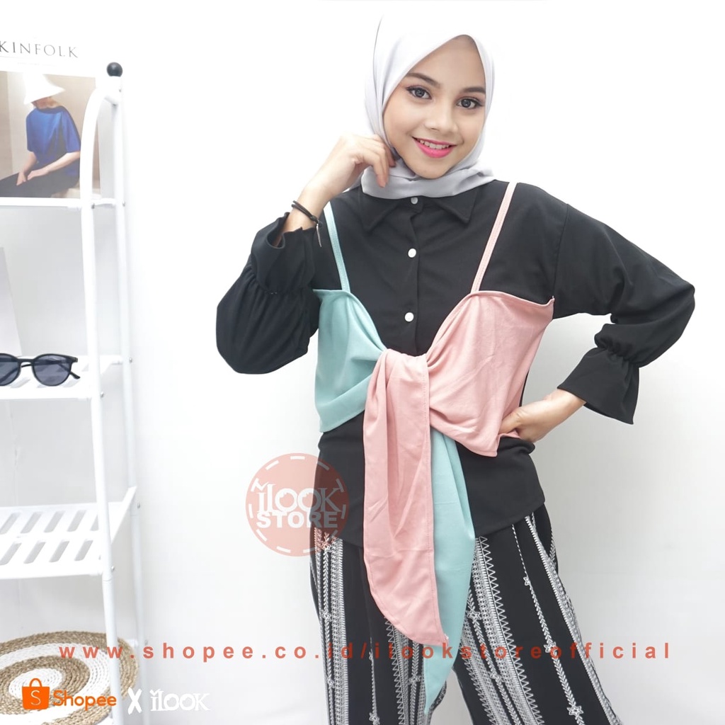 ilook | Rosi Top | Atasan Blouse Rosi | Magnolia Top | Blouse Muslim Korean Style