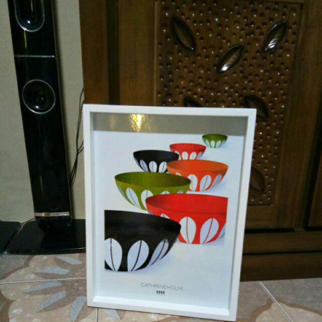 Hiasan Dinding Dapur Kitchen Set Ukuran 30x40 Frame Kayu