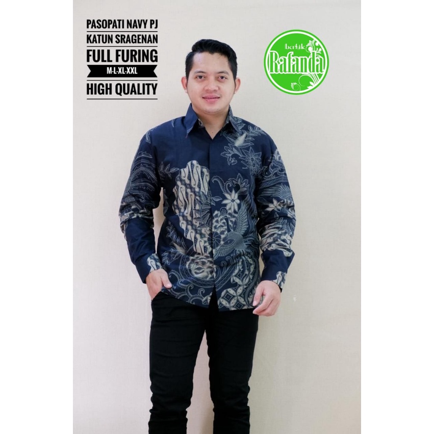 PASOPATI NAVY RAFANDA BATIKSOLOAMANAH KEMEJA BAJU BATIK PRIA SOLO LENGAN PANJANG PENDEK LAPIS FURING ATASAN BATIK PREMIUM MODERN KATUN HALUS PEKSI BINTANG 2 PRASJAYA MARENO 2 GARUDA NAGA TUMPUK RENA 2 TRUNTUM COKLAT AKAR MERAH PRABU SEKTI PETA UNGU 2