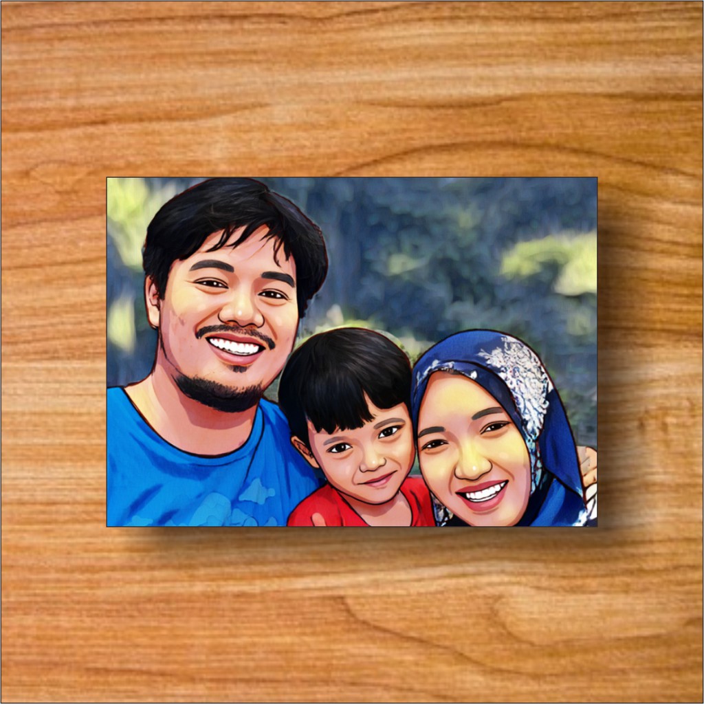 FOTO BINGKAI SKETSA WARNA