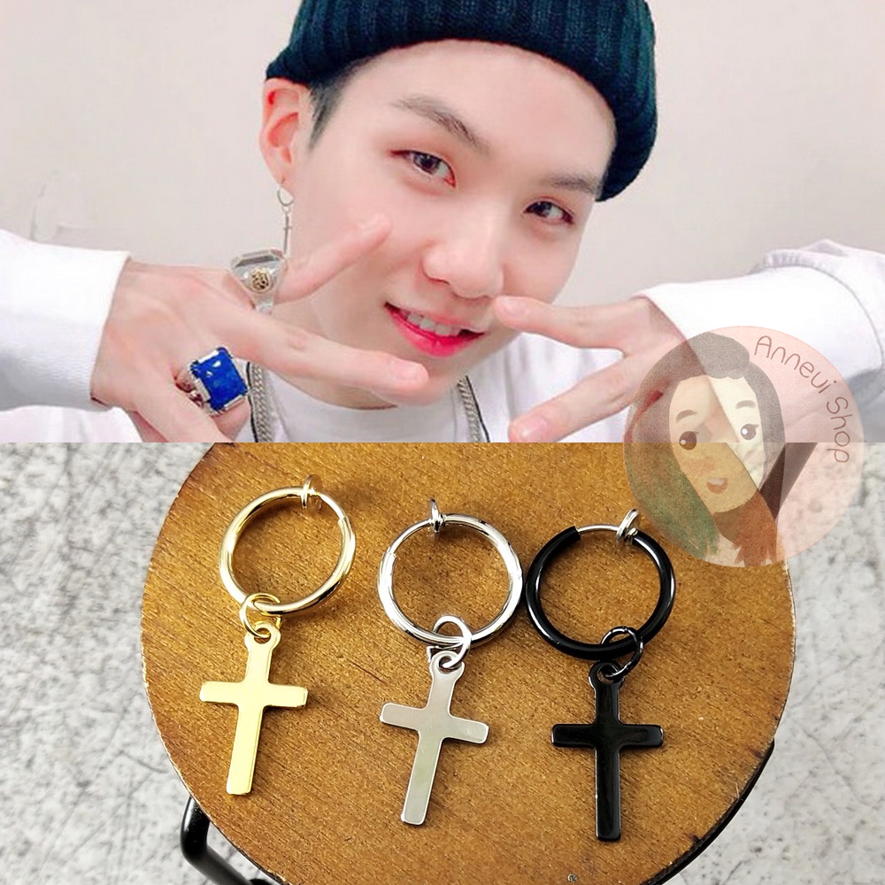 BP0149 - Anting JEPIT Tanpa Tindik Pria Wanita Kpop Korea BTS EXO GOT7