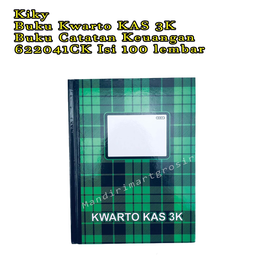 Buku Kwarto KAS 3K *Kiky * Buku Catatan Keuangan * 622041CK 100lembar