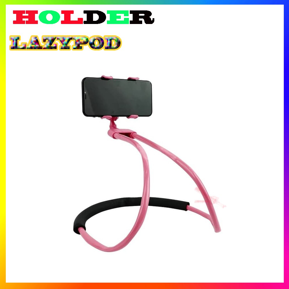 Holder Handphone Tripod Fleksibel Model Gurita / Lazypod Leher / Gekkopod / Broadcasting Stand