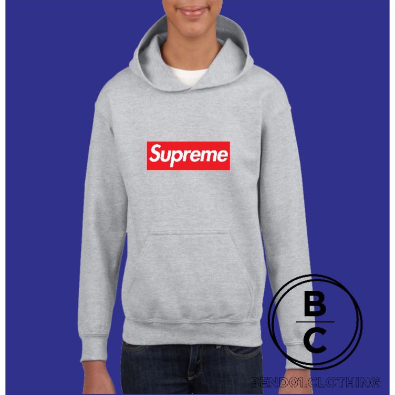 Hoodie anak sweater anak logo box supreme