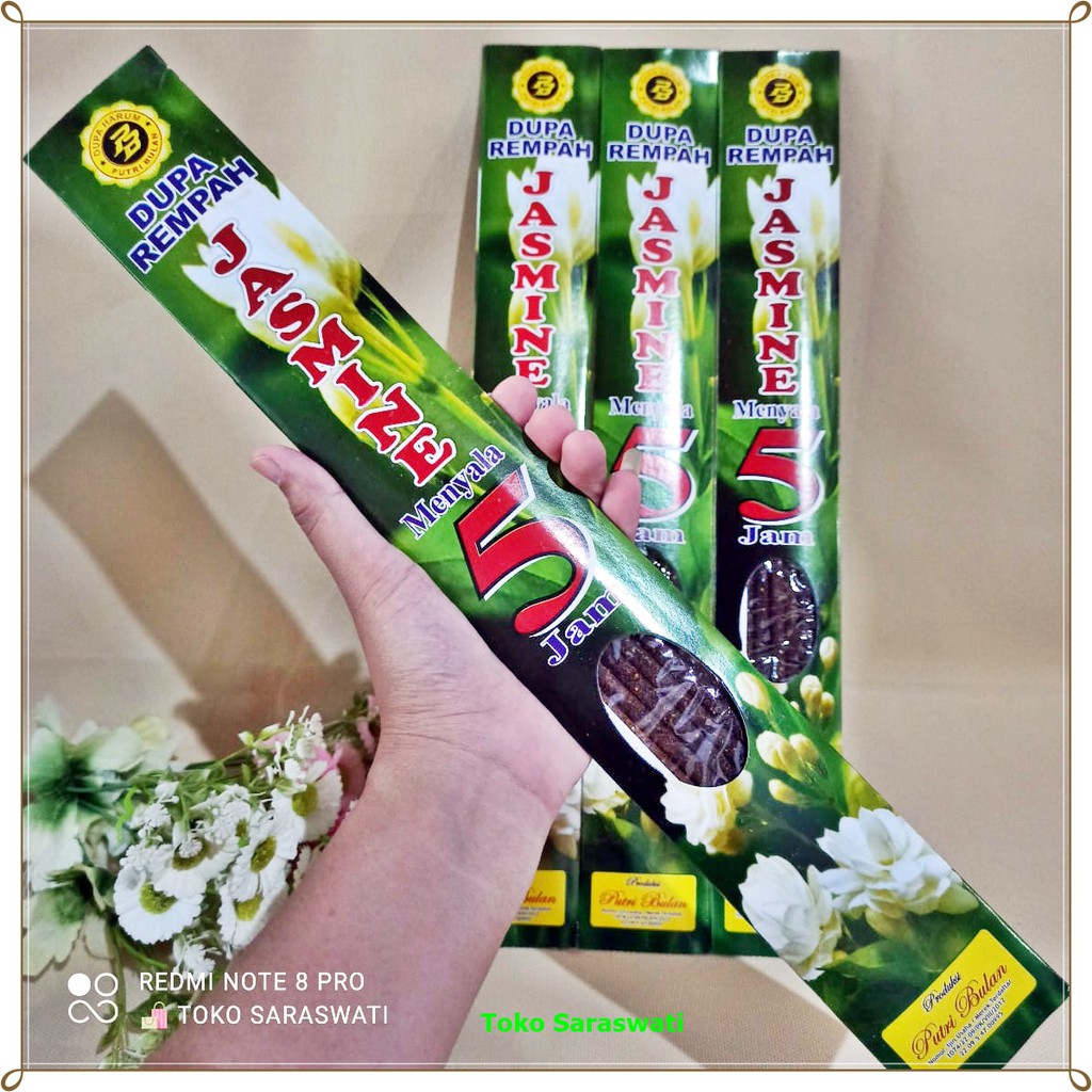 Hio Dupa Wangi Aromaterapi Jasmine Nyala 5 Jam Isi 5 Stik