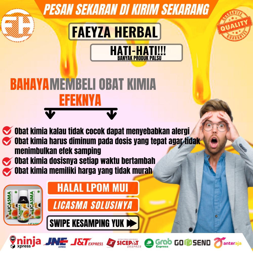 (BISA COD) MADU LICASMA ATASI ASMA KRONIS, TBC, PARU2 HERBAL LICASMA Madu Obat herbal Sesak Nafas Asma Nyeri Dada Batuk Menahun Sakit Tenggorokan TBC Paru Paru BPOM 07-3