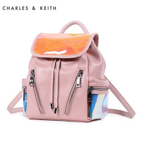 TAS RANSEL BATAM WANITA CHARLES & KEITH BACKPACK CNK-4350 PINK ORIGINAL IMPORT BATAM TERMURAH
