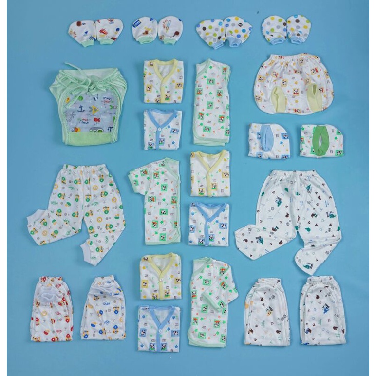 35 PCS Paket Perlengkapan Baju Bayi Hemat/Paket Hemat Perlengkapan Bayi/Paket  Hemat Baju Bayi