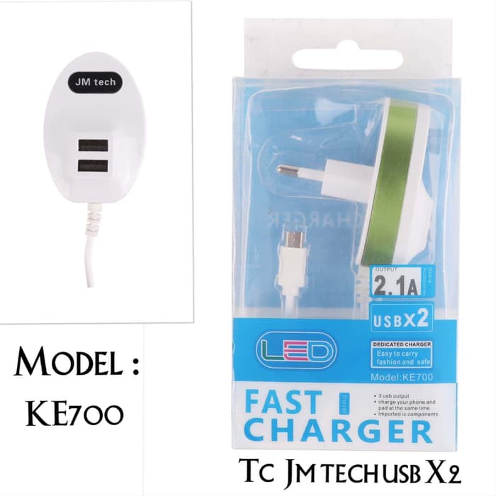 Charger TC JM TECH USB X2