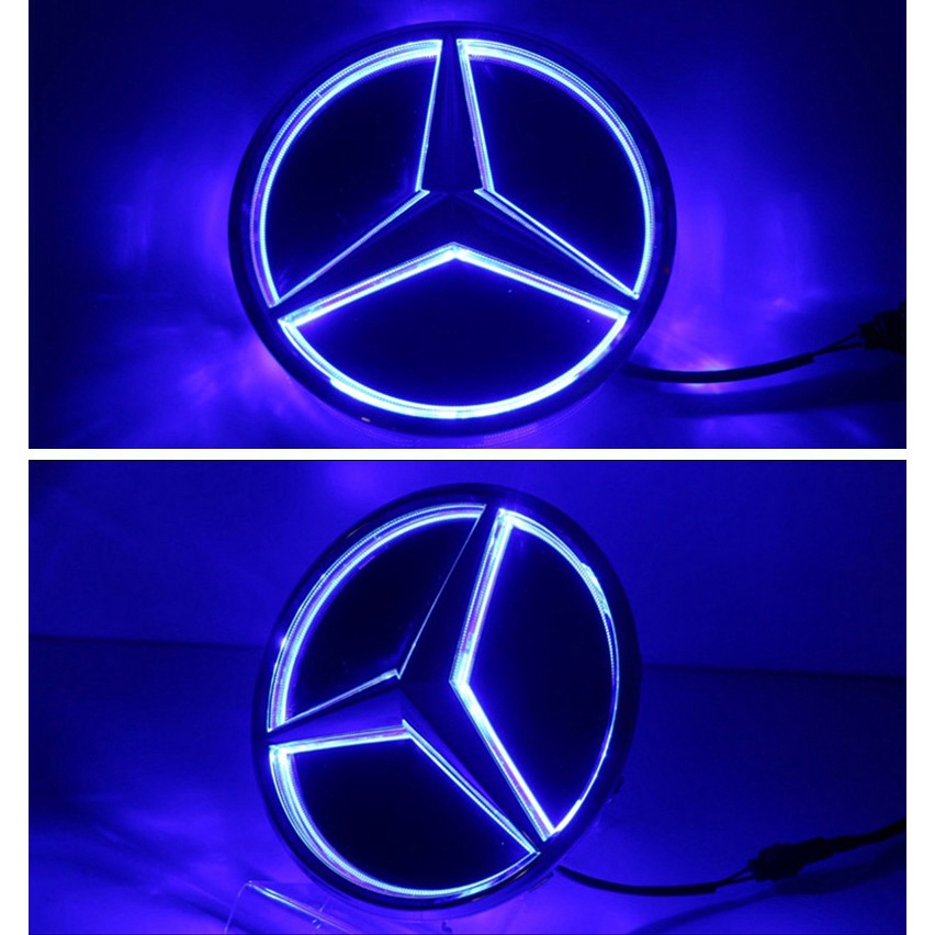 Stiker Emblem/Badge Night Knight Dengan Lampu Led Untuk Mobil Mercedes Benz W156 W204 W205 W210 W211 W212 W213 C Class Gla ml Glc