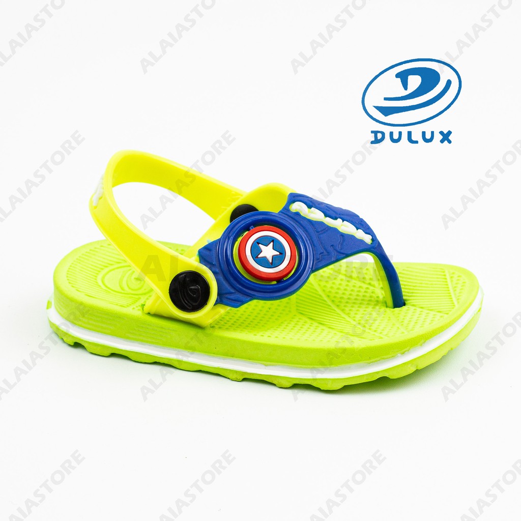 Sandal Jepit Let anak laki Captain America &amp; Superman Dulux 293E