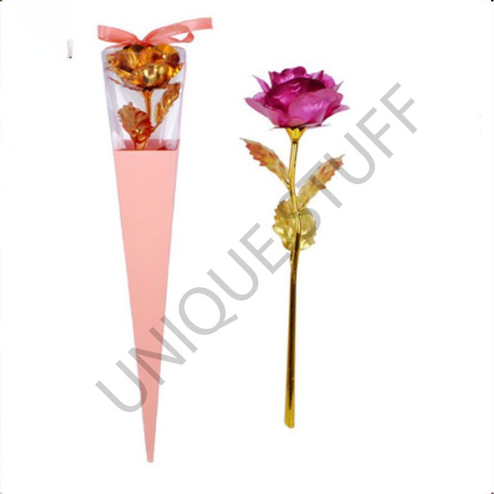 Mini artificial hand bouquet buket bunga palsu emas