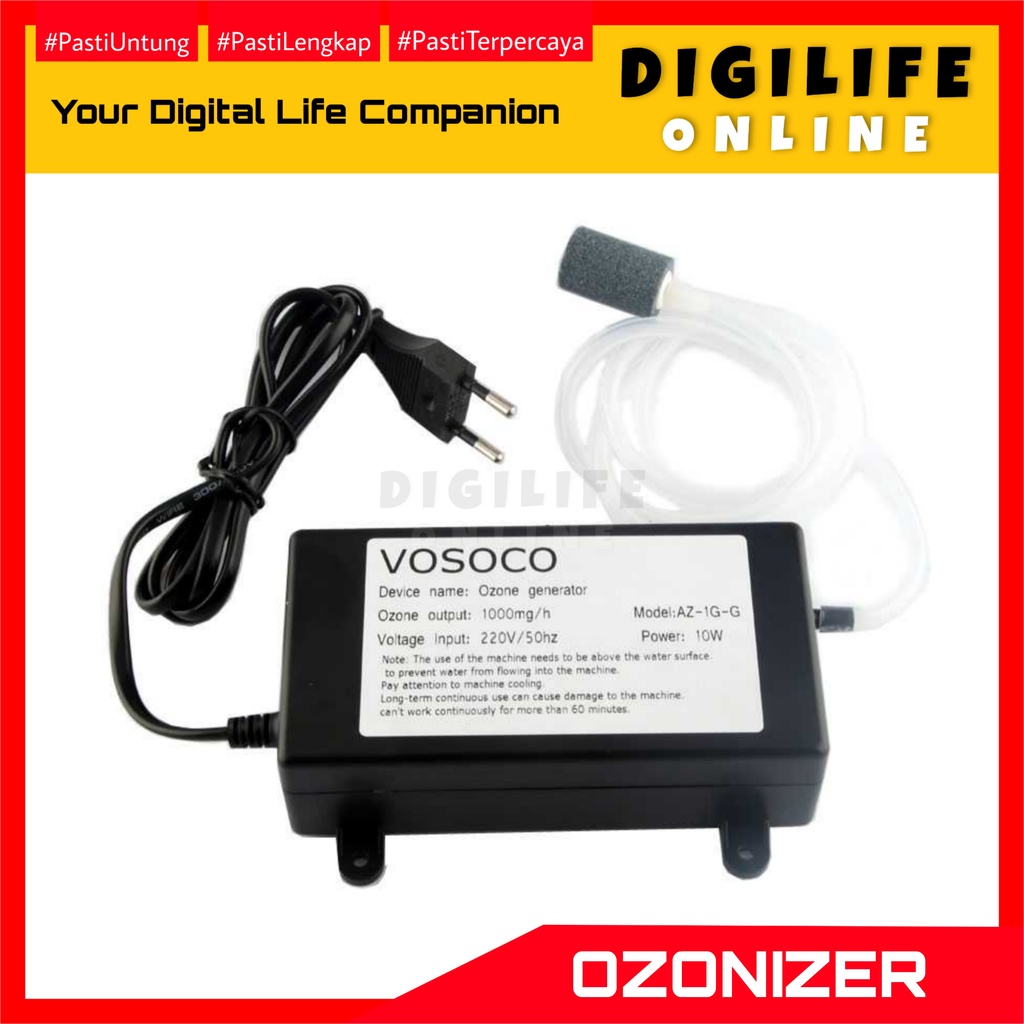 Ozonizer VOSOCO Ozone Ozon Generator Air Purifier Sterilizer 1000 mg