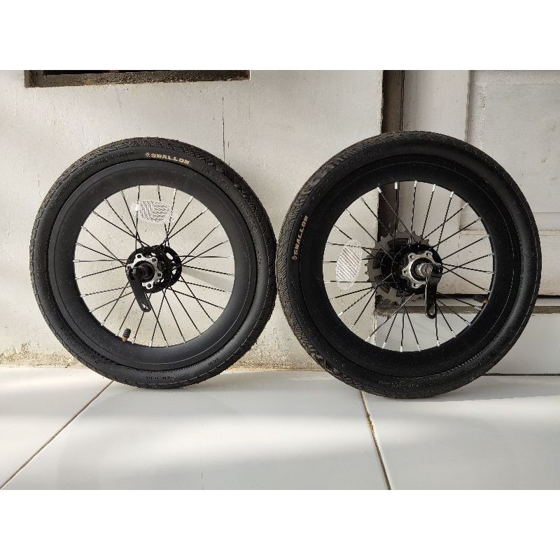 Wheelset 16" murni + ban swallow