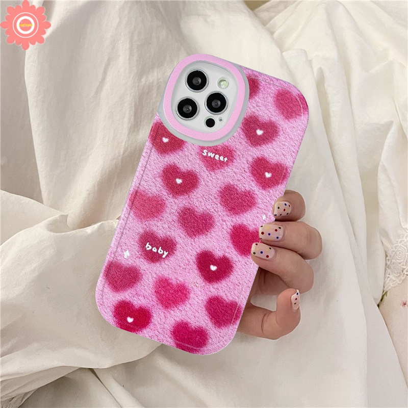 Soft Case Tpu Motif Hati Untuk IPhone 7 8 6 6s Plus 11 12 13 Pro Max XS X XR XS Max SE 2020