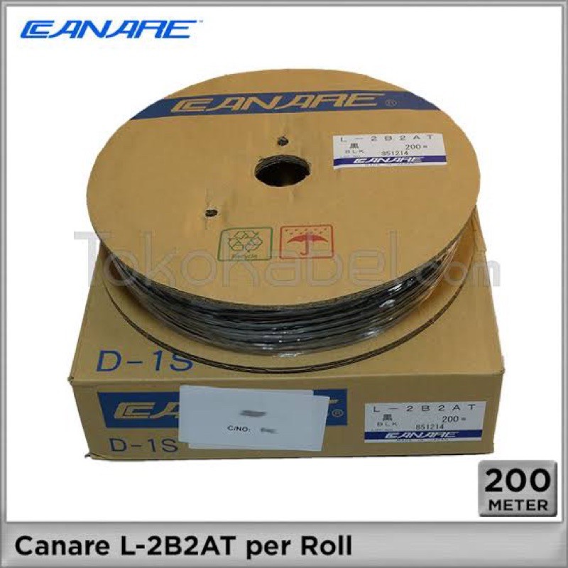 canare l2b2at original 1 roll 200 meter . kabel canare kecil l2b2at