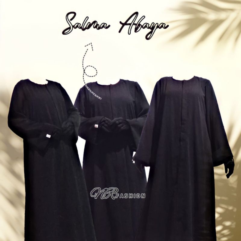 Abaya Salma Gamis Syari Muslimah Original Woolpeach Luxury Dress Exclusive-4