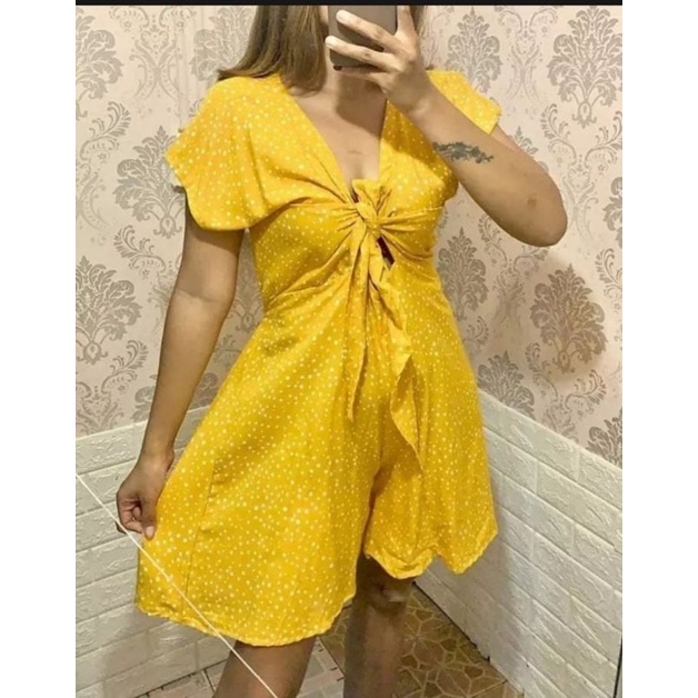 Jumpsuit Mini Bali Motif Polkadot